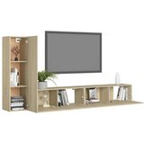  3-dijelni set TV ormarića boja hrasta sonome od iverice | shoptok.hr