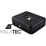 Malatec metalna kutija za novac s bravom 30 x 24 x 9 cm, crna | shoptok.hr