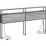 Skladiščni naslon s polico Siva sonoma 200 cm Konstruiran les, (5000142320) | Shoptok.si