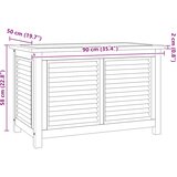  Vrtna kutija za pohranu s vrećom 90x50x58 cm masivna tikovina | shoptok.hr