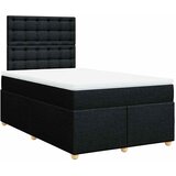  Krevet box spring s madracem crni 120 x 190 cm od tkanine | shoptok.hr
