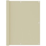 vidaXL Balkonsko platno krem 120x500 cm oksford blago, (20610387) Cene