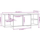 vidaXL TV ormarić boja sivog hrasta sonome 130 x 35 x 50 cm od iverice | shoptok.hr