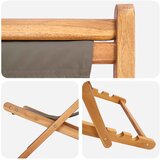  Ležaljka Sivosmeđa Čvrsto teak drvo | Eponuda.com
