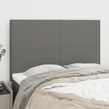  Uzglavlje tamno sivo 144x5x118/128 cm tkanina | shoptok.hr