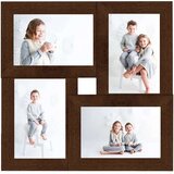 vidaXL Okvir za 4 fotografije (13 x 18 cm) tamnosmeđi MDF | shoptok.hr