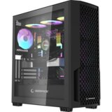  Kućište gaming RAMPAGE SHELOB Mesh, Tempered Glass, 4*ARGB Infinity Fan, Hub, E-ATX, Mid-T | Eponuda.ba