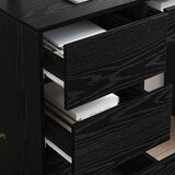  Stol s ladicama Crni hrast 90 x 37.5 x 75 cm Konstruirano drvo | Eponuda.com