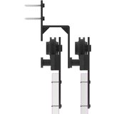  Komplet opreme za drsna vrata 400 cm jeklo črne barve, (22047052) | Shoptok.si