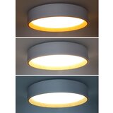 solight WO8017 - prigušiva LED stropna svetiljka LARIOS LED/48W/230V + daljinski upravljač, prečnik 39 cm, bela | Eponuda.com
