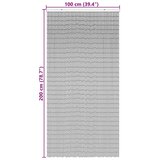  Komarnik za vrata iz temno sivo 100x200 cm bambus, (5000098097) | Shoptok.si