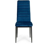  Set od 4 plave stolice s oblikovanim naslonom od baršuna | shoptok.hr