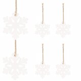 springos set božićnih pahulja, 6 komada, bijele | shoptok.hr