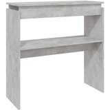 Maison Chic konzolna miza - miza ob steni betonsko siva 80x30x80 cm inženirski les, (21786015) Cene