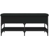  Klupa za cipele crna 102 x 42 x 45 cm od konstruiranog drva | Eponuda.ba