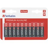 Baterija alkalna 1,5V AA pk10 Verbatim 49875 LR6 blister Cijene