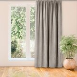  Curtain MILANA color cappuccino style classic transparent dragon tape 5 cm with fringe 3 cm chenille 140x245 HOMEDE | shoptok.hr