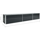  Povišena vrtna gredica pocinčani čelik 480x80x77 cm antracit | shoptok.hr