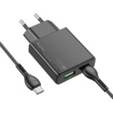 hoco memory punjač kućni, brzi, PD20W + QC3.0 Dual Port - N38 Delgado type C | ePonuda.com