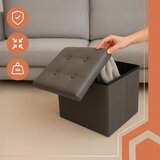 Ruhhy sklopivi tabure s prostorom za pohranu 38 x 38 x 38 cm, sivi | shoptok.hr