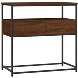  Konzolni stol smeđa boja hrasta 75x40x75 cm konstruirano drvo | shoptok.hr