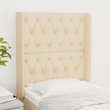 Uzglavlje s ušima krem 83x16x118/128 cm od tkanine | shoptok.hr
