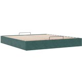 vidaXL Otomanski posteljni okvir brez vzmetnice temno zelena 180x200cm | Shoptok.si