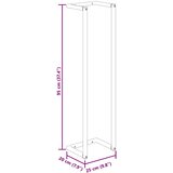  Stalak za ručnike bijeli 25 x 20 x 95 cm čelični | shoptok.hr