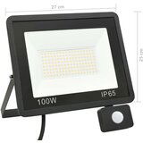 vidaXL LED reflektor sa senzorom 100 W topli bijeli | shoptok.hr