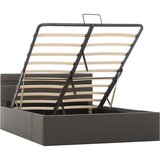  The Living Store Dvižni posteljni okvir LED sivo umetno usnje 140x200 cm - Posteljni Okvir, (21453918) | Shoptok.si