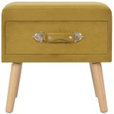  Noćni ormarići 2 kom boja senfa 40 x 35 x 40 cm baršunasti | shoptok.hr