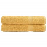 Furnova Premium brisače za savno SOLUND 2 kosa zlata 80x200 cm 600 gsm, (21916891) | Shoptok.si