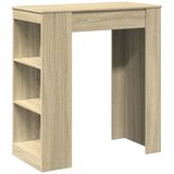  Barski stol s držačima boja hrasta 95x47x103,5 cm drveni | shoptok.hr