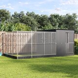  Kavez za ptice s produžetkom srebrni 497x303x216 cm čelični | shoptok.hr