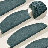  Stopniščne preproge 30 kosov 65x24x4 cm temno zelene polkrožne velike | Shoptok.si