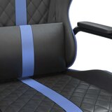  Masažni gaming stol modro in črno umetno usnje | Shoptok.si