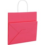 vidaXL Papirnate vrećice 50 kom s ručkama ružičaste 26x17x25 cm | shoptok.hr