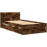  Okvir za krevet s uzglavljem boja hrasta 90x200 cm drveni | shoptok.hr