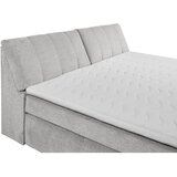 MID.YOU POSTELJA BOXSPRING 200 cm x 240 cm , tekstil, leseni material srebrne barve | Shoptok.si