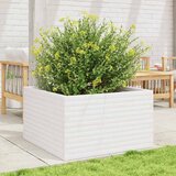  Vrtna sadilica bijela 80x80x46 cm od masivne borovine | shoptok.hr