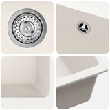  Lavabo - Umivaonik Bijelo 370 x 460 mm 80% kvarc i 20% smola | shoptok.hr