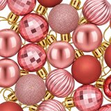 Set božićnih kuglica 150 kom. Ružičasta i roza 3 cm Polistiren | shoptok.hr