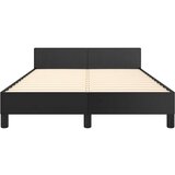  Za krevet s uzglavljem crni 120 x 200 cm od umjetne kože | shoptok.hr