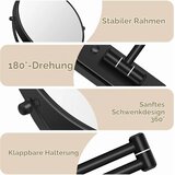 BTREMARY stensko kozmetično ogledalo 1x/7x, 20,3 cm, črno | Shoptok.si
