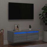 Maison Chic TV omarica - TV stojalo - Televizijska omarica z LED lučkami siva sonoma 75x35,5x25 cm, (21701384) | Shoptok.si