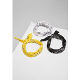 Urban Classics Accessoires Multicolor Scarf 3-Pack Black+Yellow+White Cene
