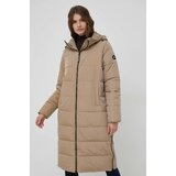 Pepe Jeans Jakna Gus za žene, boja: bež, za zimu, oversize | shoptok.hr