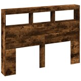 Ormarić za uzglavlje LED boja dimljenog hrasta 140x17x102 cm | shoptok.hr