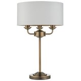  Endon 98932 - Stona lampa HIGHCLERE 3xE14/18W/230V bela/mesing, prečnik 32 cm | Eponuda.com