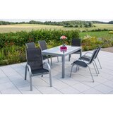 Gardenson Vrtna Garnitura Amalfi, 7-Delno, Črna | Shoptok.si